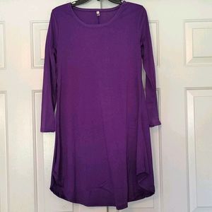 NWOT purple long sleeve dress